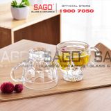  DELI DSZB231 - Ly Thủy Tinh Deli Mug Tea 180ml | Thủy Tinh Cao Cấp 