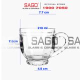  DELI DSZB250 - Ly Thủy Tinh Deli Glassware Mug Tea 210ml | Thủy Tinh Cao Cấp 