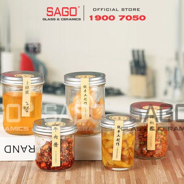  Hũ Thủy Tinh Đái Nhỏ Nắp Nhôm | Tùy Chọn Dung Tích 
