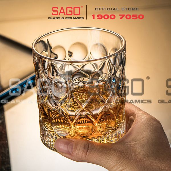  HONGLI 5412XO - Ly Thủy Tinh Hongli Whisky Glass 285ml | Thủy Tinh Cao Cấp 