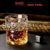  HONGLI 5412XO - Ly Thủy Tinh Hongli Whisky Glass 285ml | Thủy Tinh Cao Cấp 