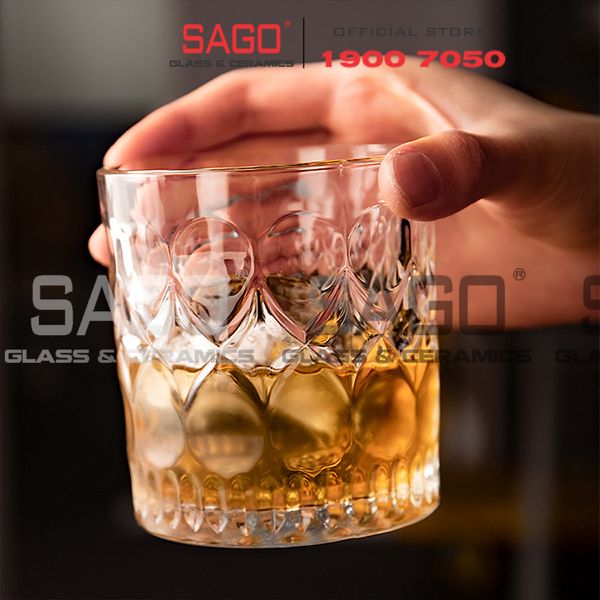  HONGLI 5412XO - Ly Thủy Tinh Hongli Whisky Glass 285ml | Thủy Tinh Cao Cấp 