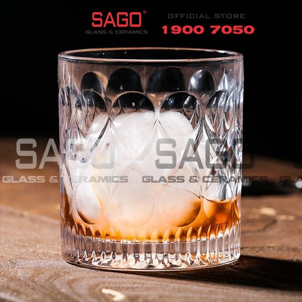  HONGLI 5412XO - Ly Thủy Tinh Hongli Whisky Glass 285ml | Thủy Tinh Cao Cấp 