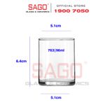  LIBBEY 763 - Ly Thủy Tinh Libbey Votive 96ml | Nhập Khẩu USA 