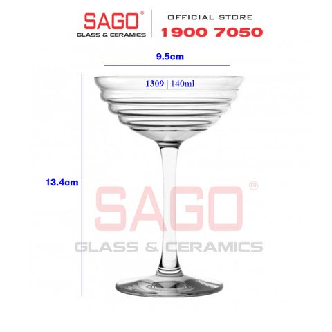  LIBBEY 801309 - Ly Thủy Tinh Libbey Sway Coupe 140ml | Nhập Khẩu E.U 