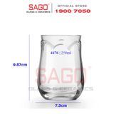  LIBBEY 824476 - Ly Thủy Tinh Libbey Tulip Tumber 250ml | Nhập Khẩu E.U 