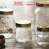  Hũ Thủy Tinh Gia Vị Mason Nắp Nhôm | Tùy Chọn Dung Tích 