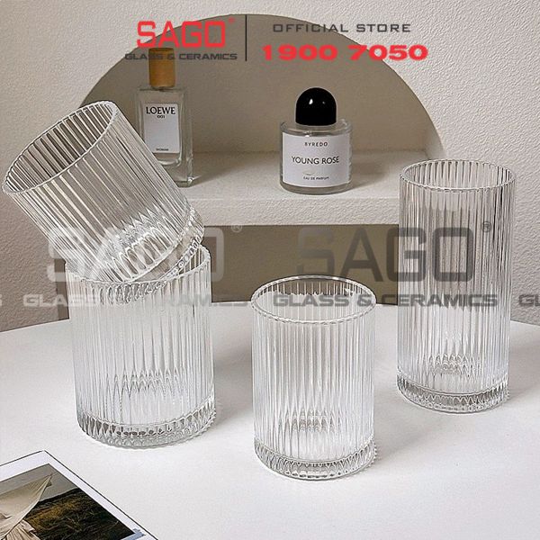  Ocean B24608 - Ly Thủy Tinh Ocean Pulse Rock Glass 235ml | Nhập Khẩu Thái Lan 