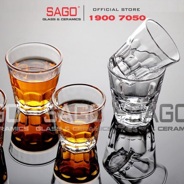 Union 412 - Ly Thủy Tinh Union Centra shot Glass 66ml | Thủy Tinh Cao Cấp Nhập Khẩu Thái Lan 
