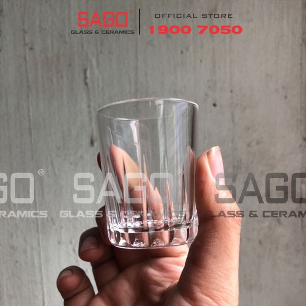  Union 351 - Ly Thủy Tinh Union Stripes Shot Glass 55ml | Thủy Tinh Cao Cấp Nhập Khẩu Thái Lan 