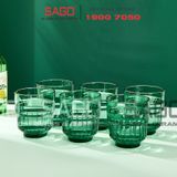  DELI Y5865-1G - Ly Thủy Tinh Deli LINQ Green Rock Glass 340ml | Thủy Tinh Cao Cấp 