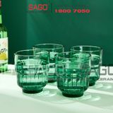  DELI Y5865-1G - Ly Thủy Tinh Deli LINQ Green Rock Glass 340ml | Thủy Tinh Cao Cấp 