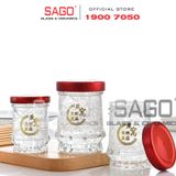  Hũ Thủy Tinh Sen Cao Đựng Yến Nắp Thiết  | Tùy Chọn Dung Tích 
