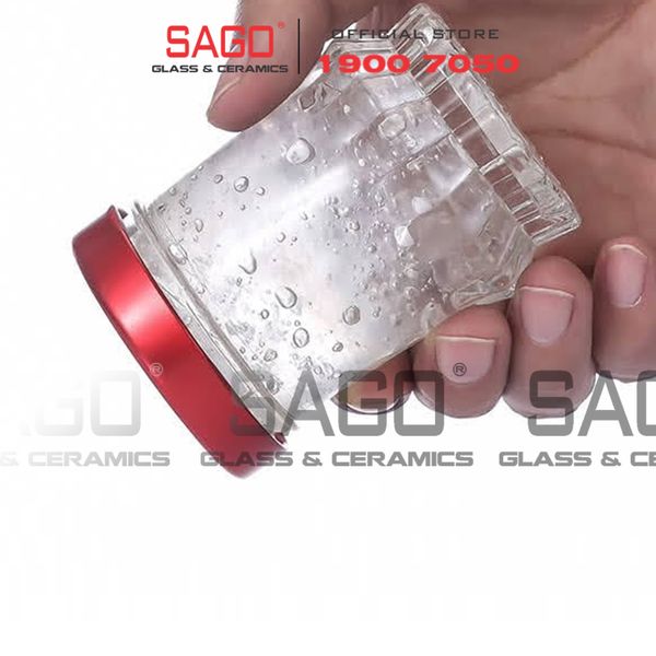  Hũ Thủy Tinh Sen Cao Đựng Yến Nắp Thiết  | Tùy Chọn Dung Tích 