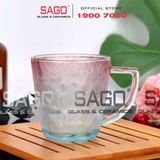  DELI ZB047 - Ly Thủy Tinh Deli Soda Lime Blue Tea Cup Glass 260ml | Thủy Tinh Cao Cấp 