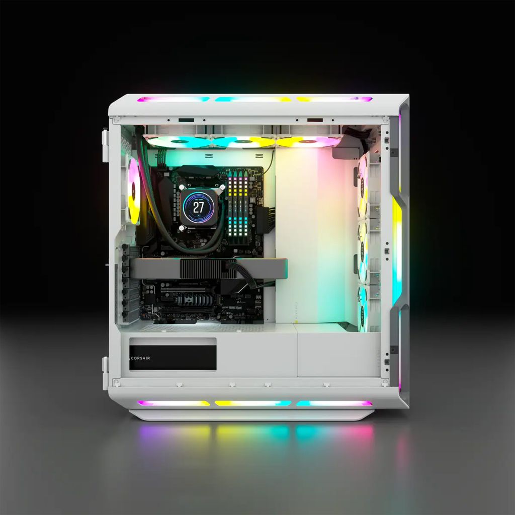 Case Corsair iCUE 5000T RGB White Tempered Glass Mid-Tower ATX