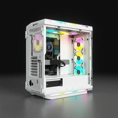 Case Corsair iCUE 5000T RGB White Tempered Glass Mid-Tower ATX