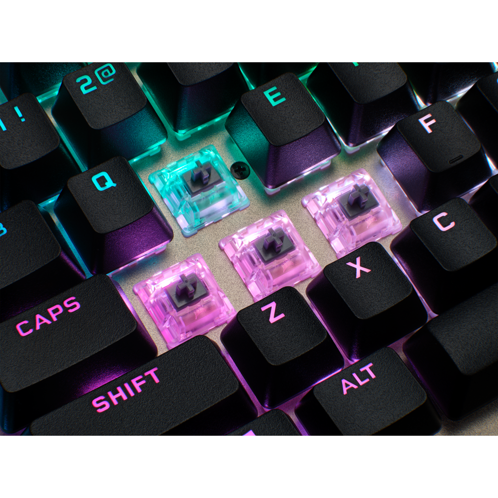 Bàn phím Corsair K100 RGB Midnight Gold Optical-Mechanical Gaming Keyboard — CORSAIR OPX Switch