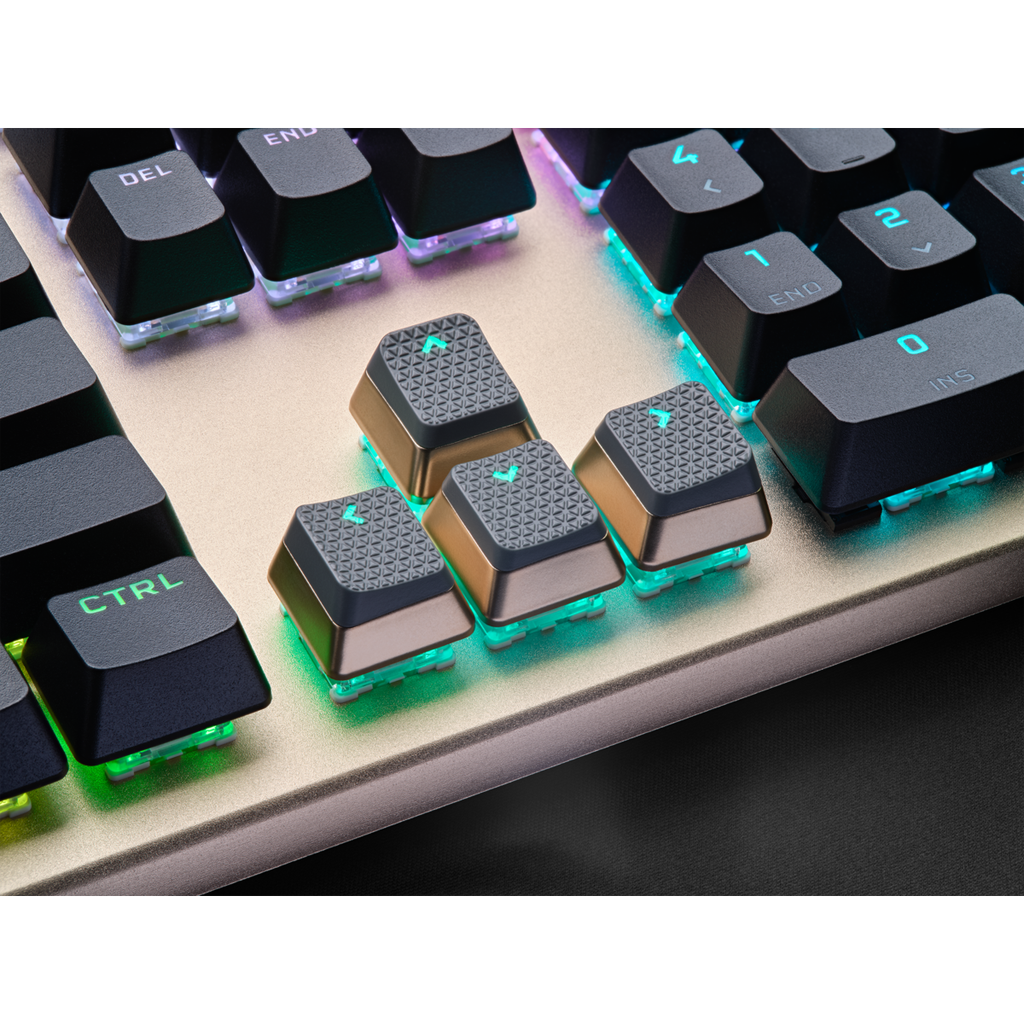 Bàn phím Corsair K100 RGB Midnight Gold Optical-Mechanical Gaming Keyboard — CORSAIR OPX Switch