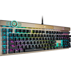 Bàn phím Corsair K100 RGB Midnight Gold Optical-Mechanical Gaming Keyboard — CORSAIR OPX Switch