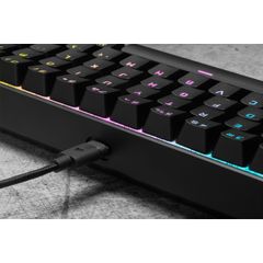 Bàn phím Corsair K65 RGB MINI 60% Mechanical Gaming Keyboard — CHERRY MX SPEED — Black