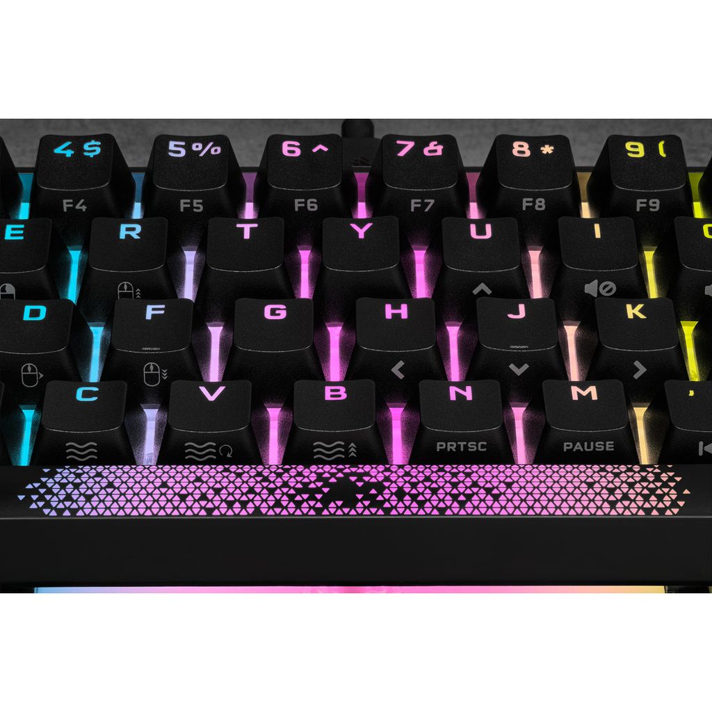 Bàn phím Corsair K65 RGB MINI 60% Mechanical Gaming Keyboard — CHERRY MX SPEED — Black