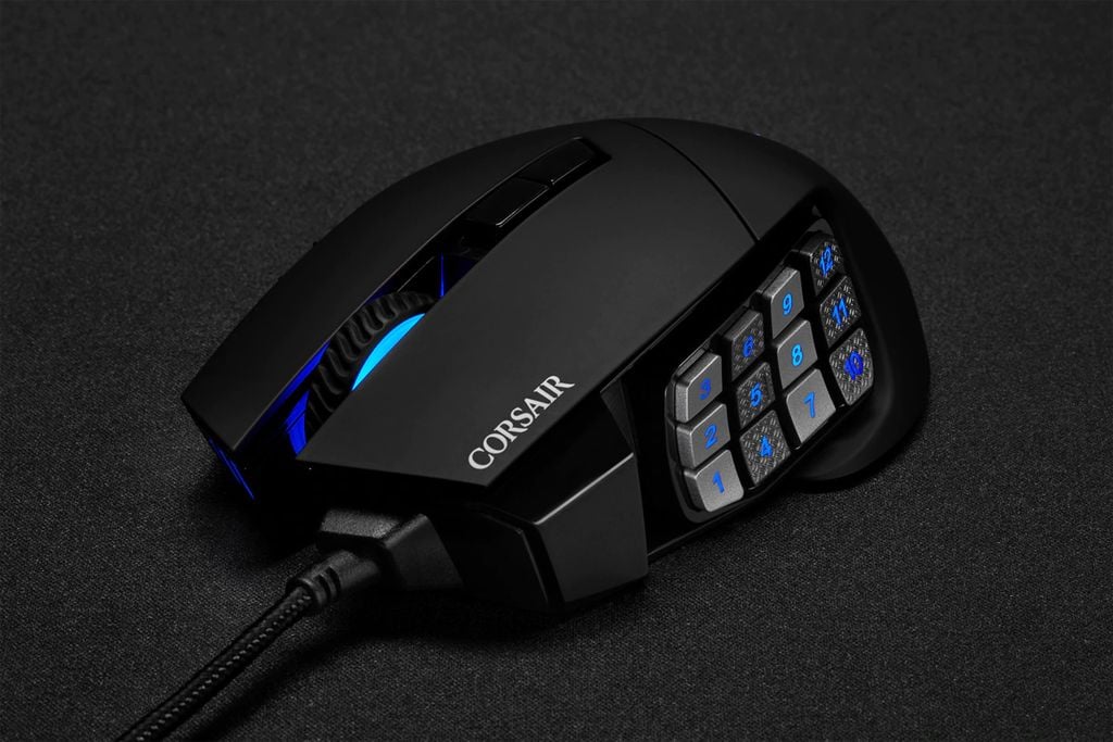 Chuột Corsair SCIMITAR RGB ELITE Optical MOBA/MMO - (PMW3391)