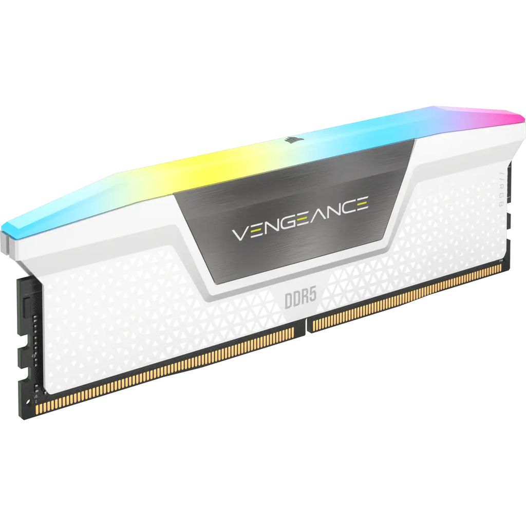 RAM Corsair Vengeance® RGB 32GB (2x16GB) DDR5 DRAM 5600MHz C36 Memory Kit — White