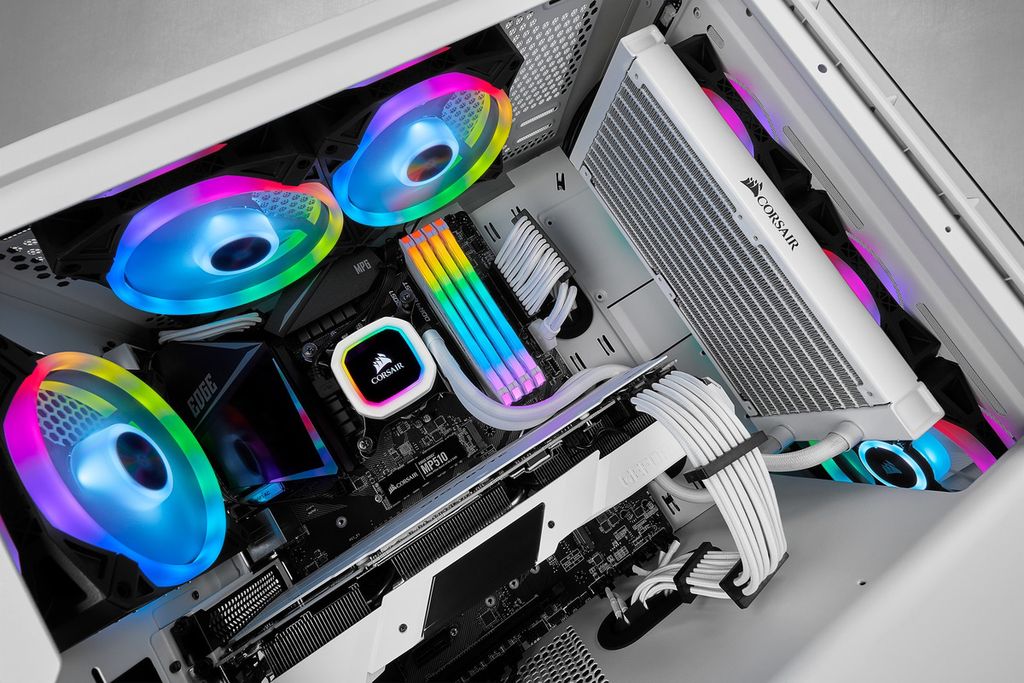 Fan Corsair iCUE QL120 RGB 120mm PWM Fan — Triple Fan Kit with Lighting Node CORE