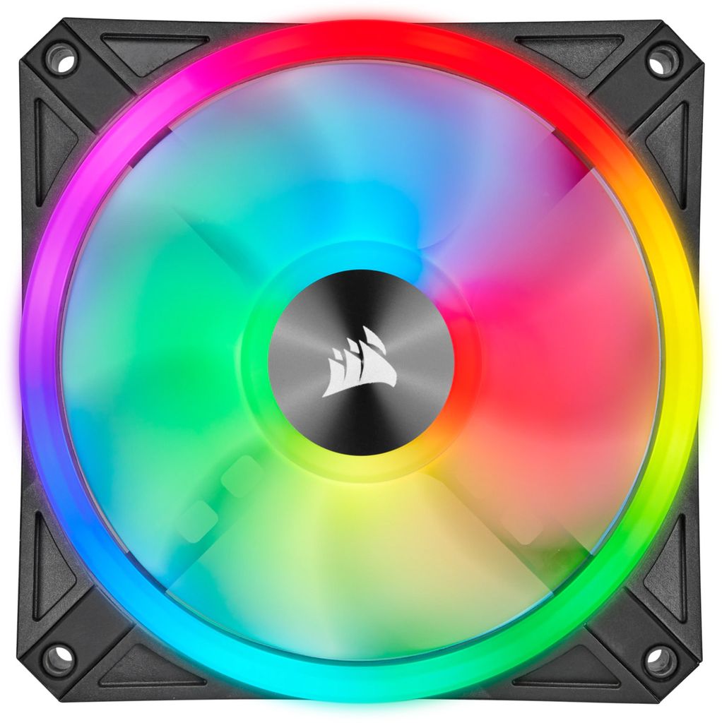 Fan Corsair iCUE QL120 RGB 120mm PWM Fan — Triple Fan Kit with Lighting Node CORE