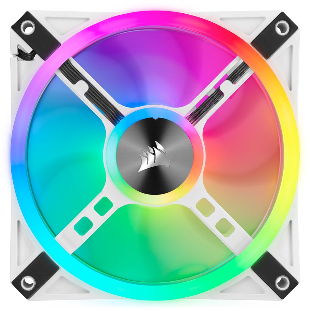 Fan Corsair iCUE QL120 RGB 120mm PWM Fan — Triple Fan Kit with Lighting Node CORE