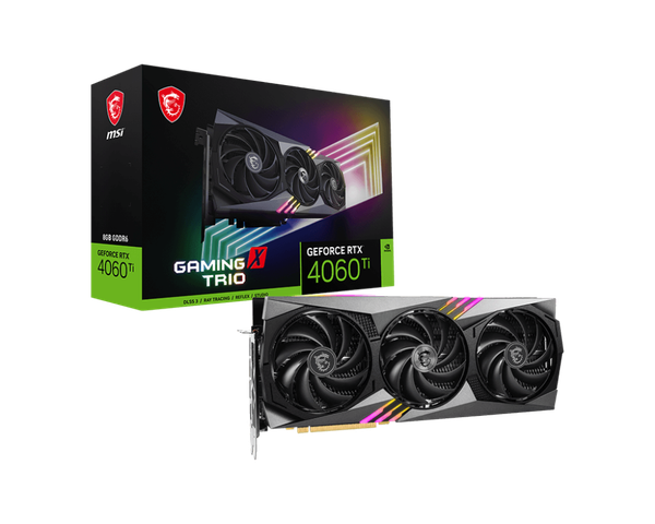 VGA MSI GeForce RTX™ 4060 Ti GAMING X TRIO 8G