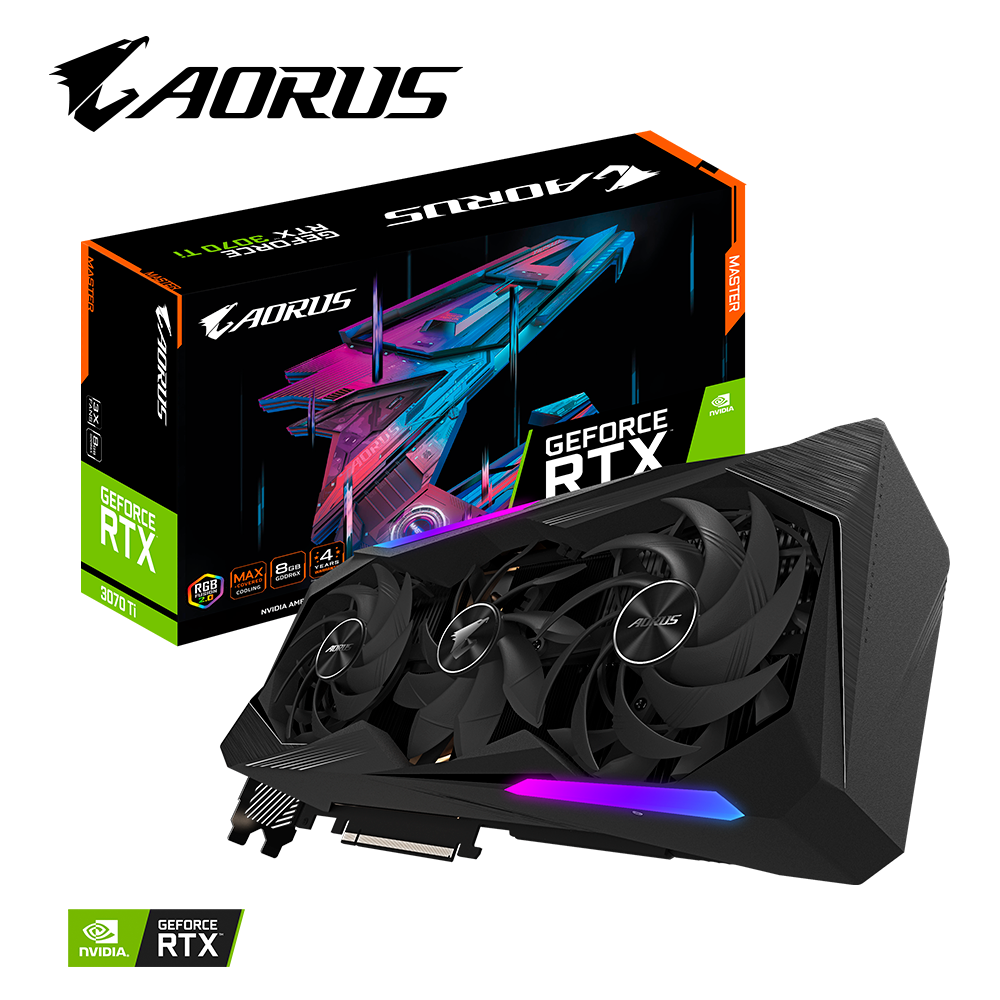 VGA GIGABYTE AORUS GeForce RTX 3070 Ti MASTER 8G