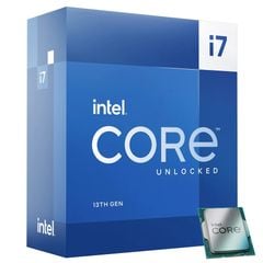 CPU Intel Core i7 13700K (2.5GHz turbo up to 5.4GHz, 16 nhân 24 luồng, 30MB Cache, 125W)   Socket Intel LGA1700