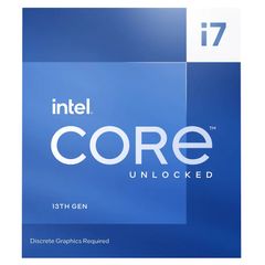 CPU Intel Core i7 13700KF (2.5GHz turbo up to 5.4GHz, 16 nhân 24 luồng, 30MB Cache, 125W)   Socket Intel LGA1700