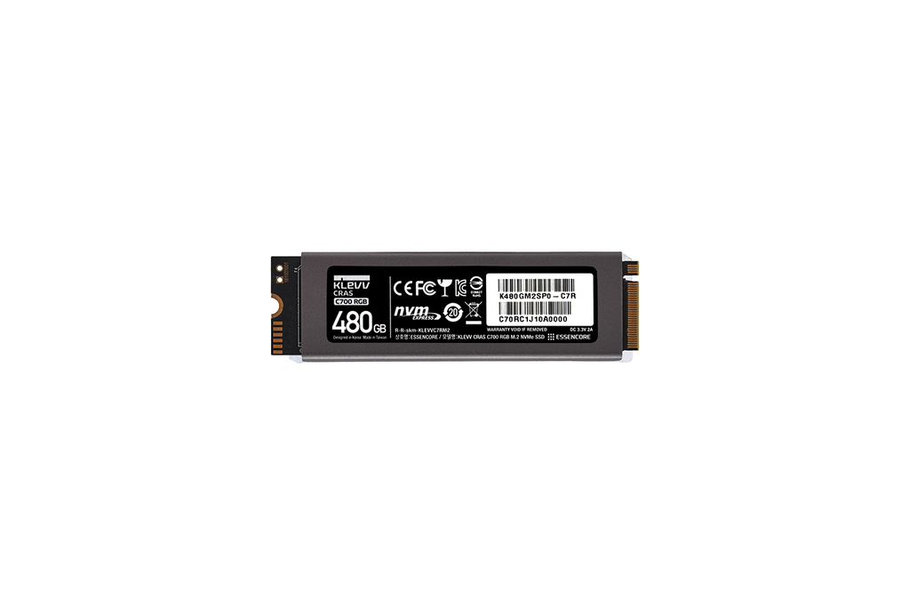 SSD Klevv CRAS C700 RGB 480GB M2 NVME Gen3x4