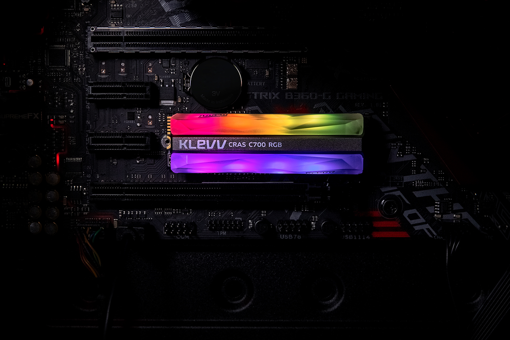 SSD Klevv CRAS C700 RGB 480GB M2 NVME Gen3x4