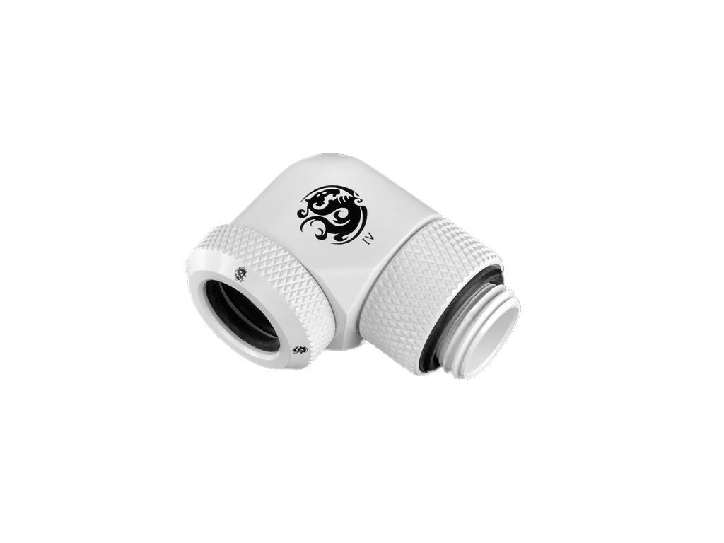 Bitspower Fitting Xoay Góc 90 MultiLink For OD 12MM (WHITE)