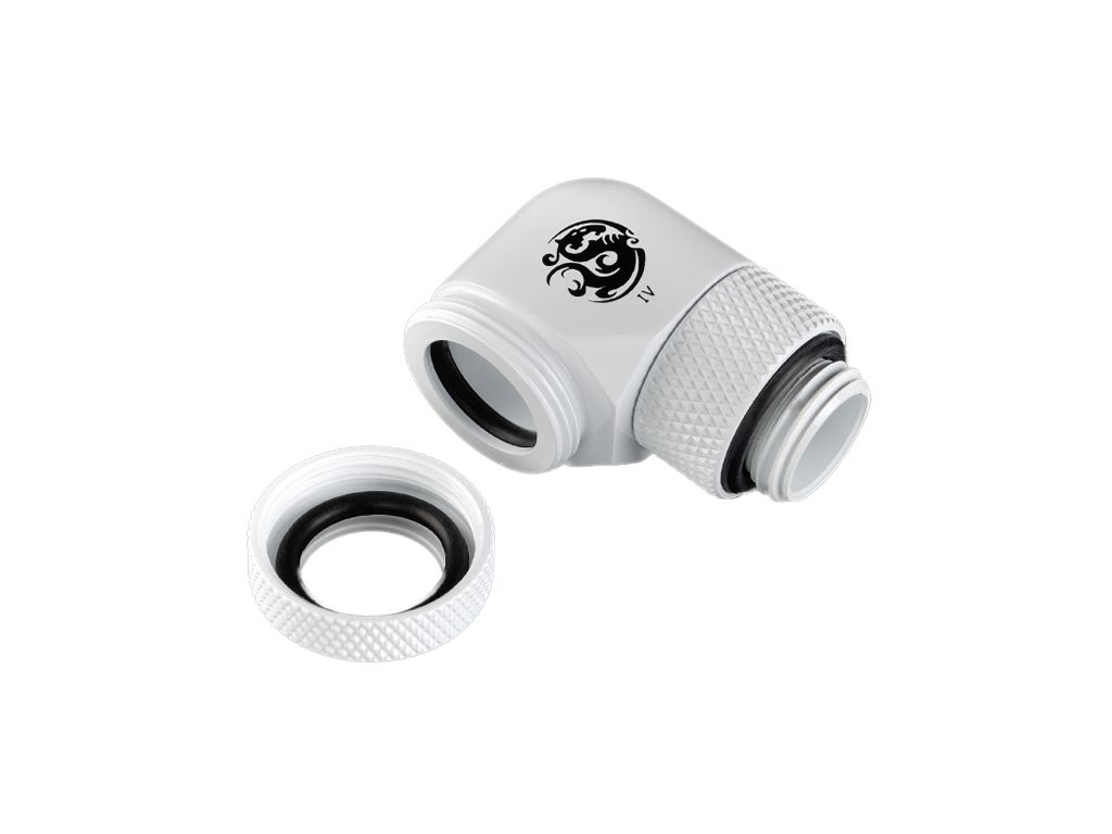 Bitspower Fitting Xoay Góc 90 MultiLink For OD 12MM (WHITE)