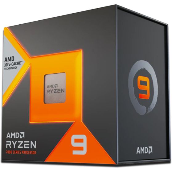 CPU AMD Ryzen 9 7900X3D (4.4Ghz up to 5.6Ghz/140MB/12 cores 24 threads/120W/Socket AM5)
