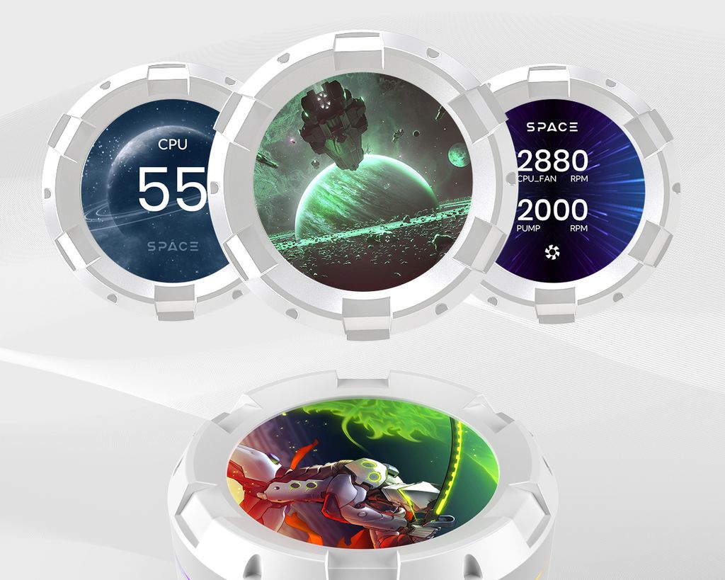 Tản nhiệt nước AIO ID-COOLING SPACE SL360 WHITE