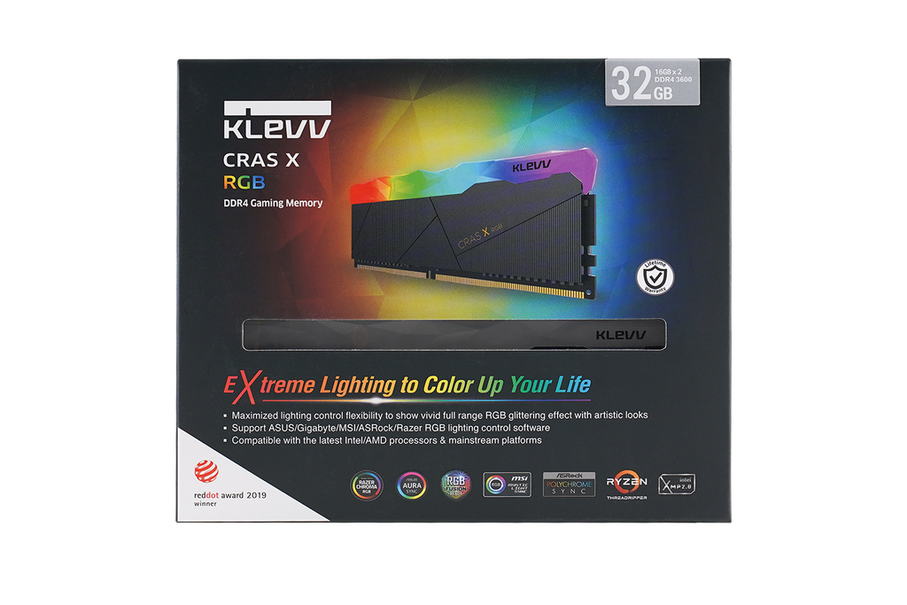 Ram Klevv DDR4 CRAS X RGB 32GB (2*16GB) Bus 3200 C16