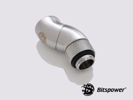 Bitspower Fitting Xoay Kép Nối Góc 90 (Silver)