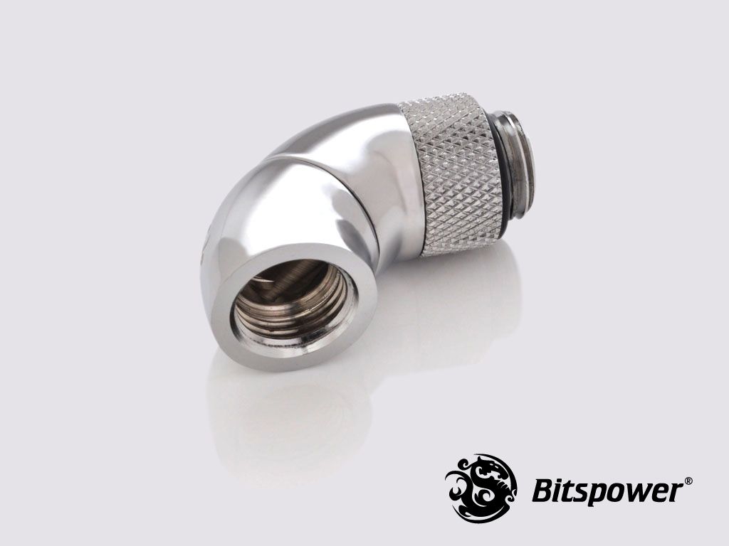 Bitspower Fitting Xoay Kép Nối Góc 90 (Silver)