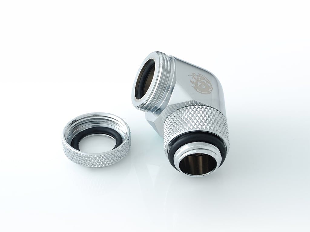 Bitspower Fitting Xoay Góc 90 MultiLink For OD 12MM (Silver)