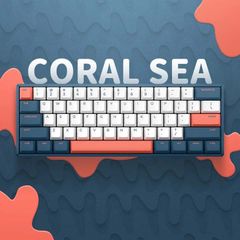 Bàn phím cơ IQUNIX F60 RGB Hot-swappable - Coral Sea (Cherry Red)