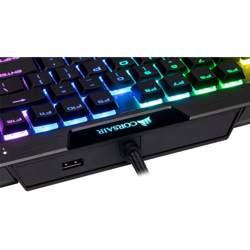 Bàn phím Corsair K70 RGB MK.2 Low Profile RAPIDFIRE Mechanical Gaming Keyboard — CHERRY® MX Low Profile Speed