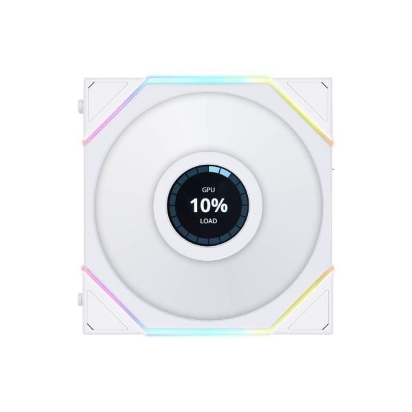 Bộ 3 Fan LIAN LI UNI FAN TL 120 LCD REVERSE TRIPLE PACK - White