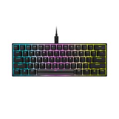 Bàn phím Corsair K65 RGB MINI 60% Mechanical Gaming Keyboard — CHERRY MX SPEED — Black