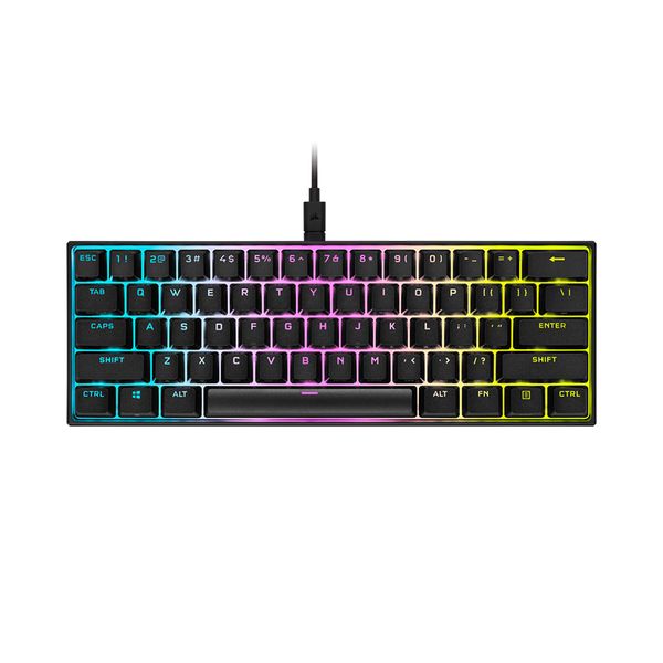 Bàn phím Corsair K65 RGB MINI 60% Mechanical Gaming Keyboard — CHERRY MX Red — Black